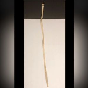 White Glittery Skinny Belt